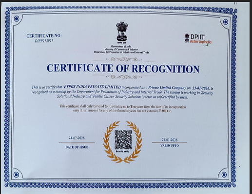 Startup India Recognition